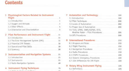 Instrument Procedures Manual avcanada table of contents