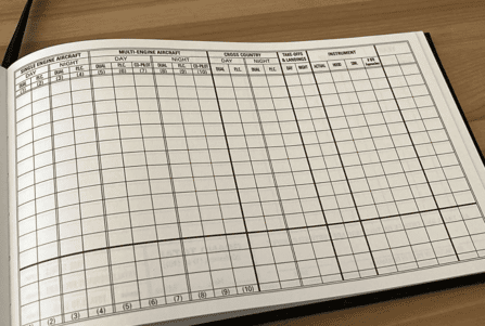 Logbook Page close up