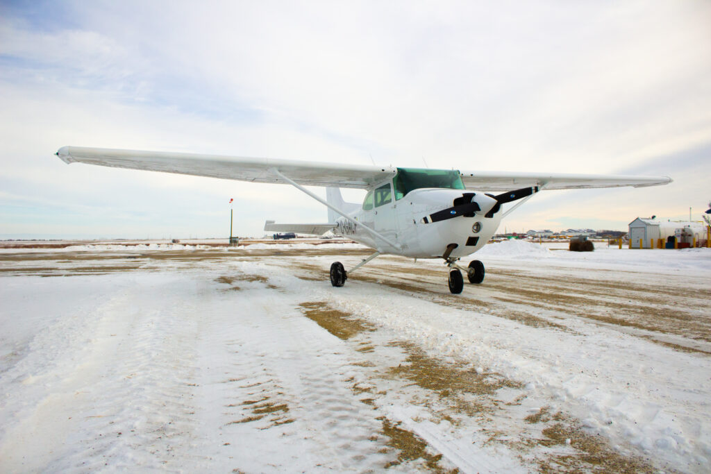 In person flight training for a private pilot license Canada is done in person in an aircraft.