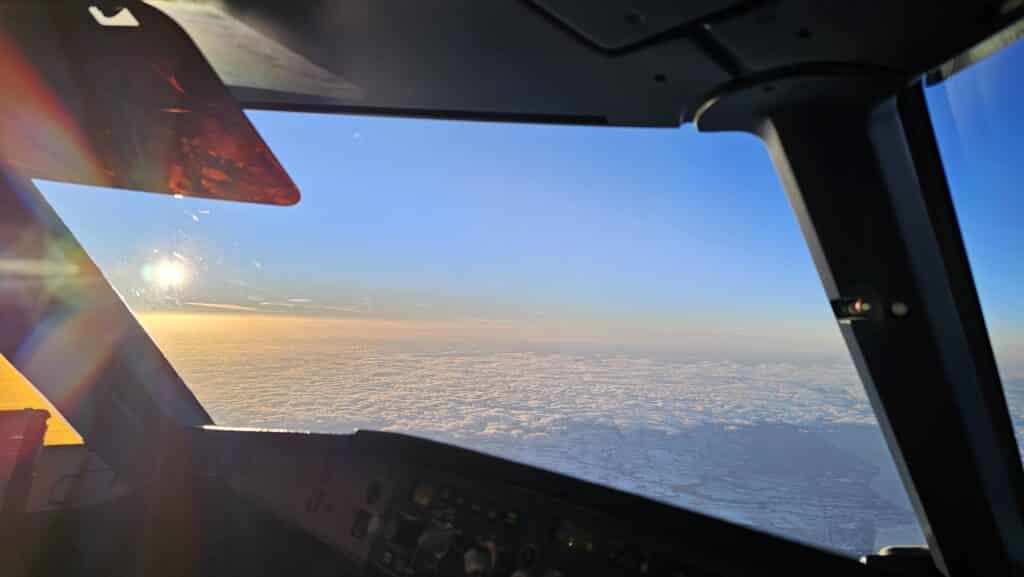 A321 View from the cockpit which requires the IATRA to be written.
